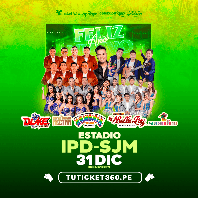 Bienvenido 2026 – Gran Fiesta de Año Nuevo en el IPD SJM